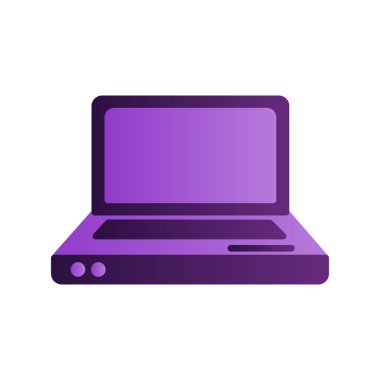 Dizüstü bilgisayar simgesi vektör çizimi