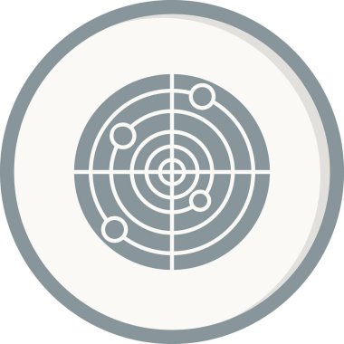 radar simgesi vektör illüstrasyonu