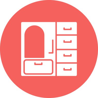 Dolap. Web simgesi basit tasarım 