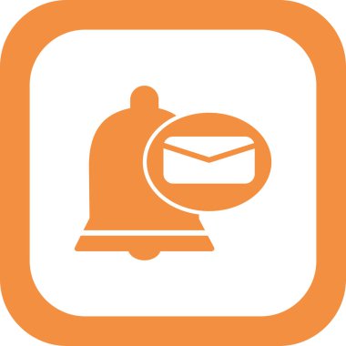 Bildirim simgesi, vektör illüstrasyonu