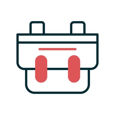 evrak çantası simgesi, vektör illüstrasyonu, çanta simgesi