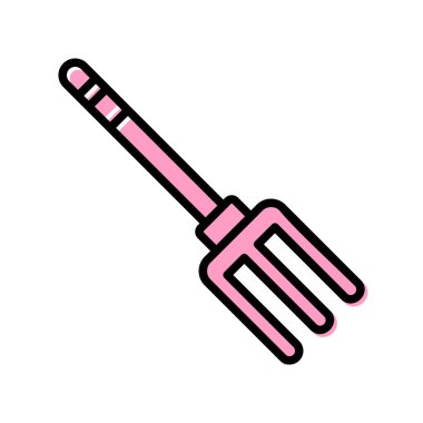 Bahçe tırmık vektör simgesi  