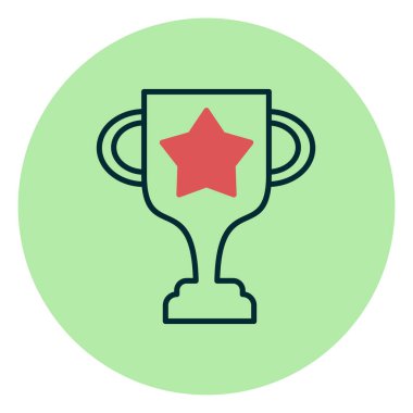 kupa simgesi vektör illüstrasyonu