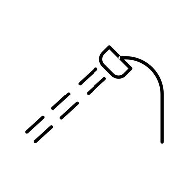 Duş simgesi. Su damlalarının basit bir gösterimi, ağ için vektör simgesi