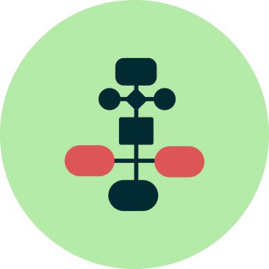 iş akışı simgesi, vektör illüstrasyonu