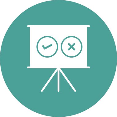 karar simgesi vektör illüstrasyonu