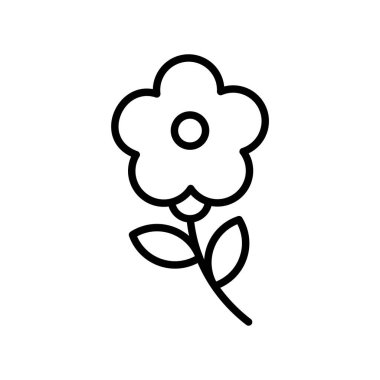 çiçek simgesi vektör illüstrasyonu