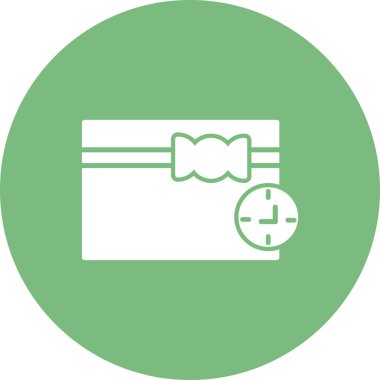 Saat simgesi vektör illüstrasyonu