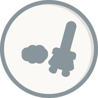 Toz almanın vektör illüstrasyonu 