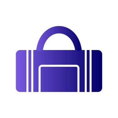 Sırt çantası simgesi, vektör illüstrasyonu