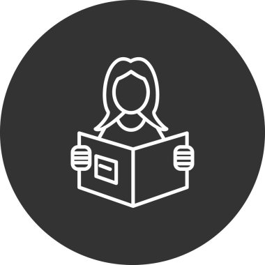 Simge ve vektör illüstrasyonunu oku