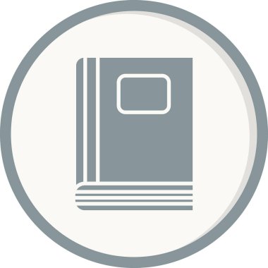 Kitap. Web simgesi basit tasarım