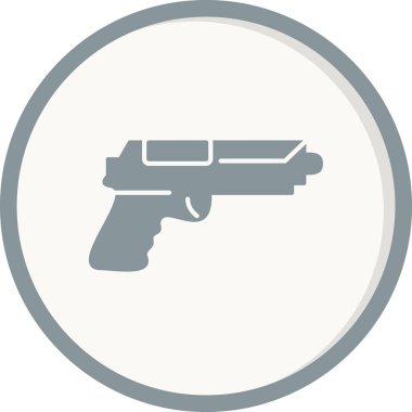 Bir silah simgesinin vektör illüstrasyonu 