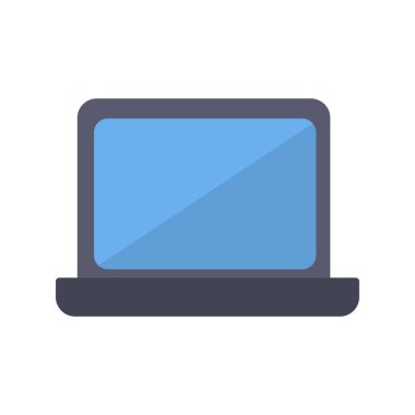 Dizüstü bilgisayar simgesi vektör çizimi