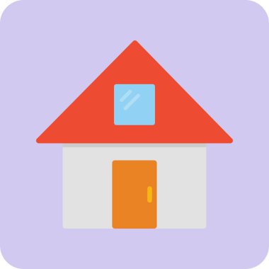 Ev simgesi vektör illüstrasyonu