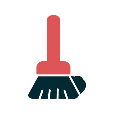 Süpürge simge vektör çizim