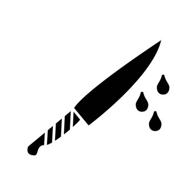 bıçak simgesi vektör illüstrasyonu