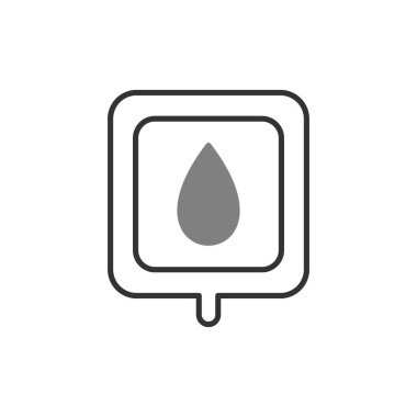 Kan Torbası simgesi, vektör çizimi