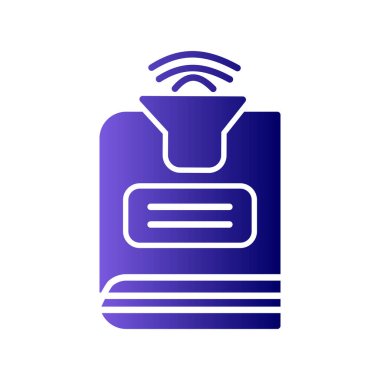 ses kitabı simgesi vektör illüstrasyonu