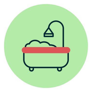 Küvet. Web simgesi basit tasarım 