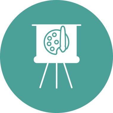 Palet. Web simgesi basit tasarım