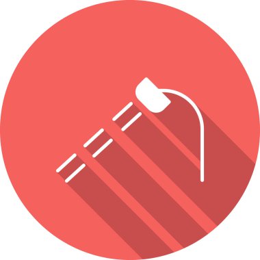 Duş simgesi. Su damlalarının basit bir gösterimi, ağ için vektör simgesi