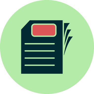 Kağıt, belge simgesi modada  