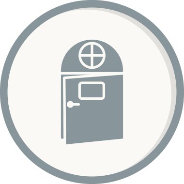 Kapılar. Web simgesi basit tasarım