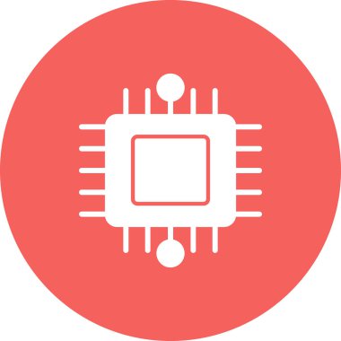 işlemci vektör simgesi, modern basit tasarım, işlemci çipi