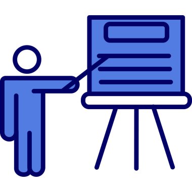 öğretmen simgesi vektör illüstrasyonu