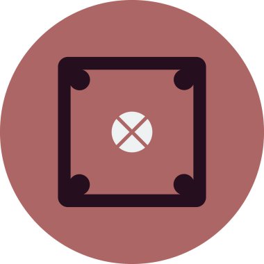 Carrom 'un vektör illüstrasyonu