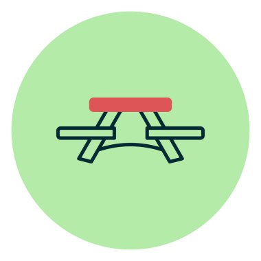 Piknik Tablosu vektör çizimi