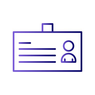 Kart simgesi, vektör illüstrasyonu