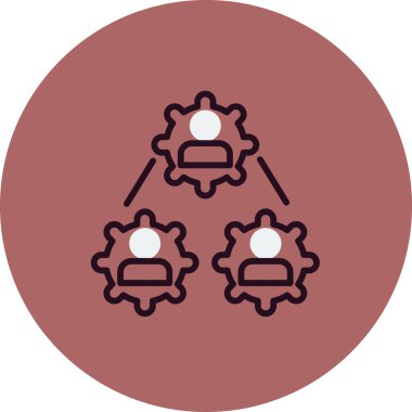 Ağ simgesi, vektör illüstrasyonu