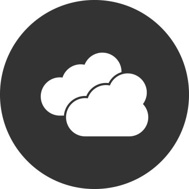 Bulut simgesi vektör illüstrasyonu