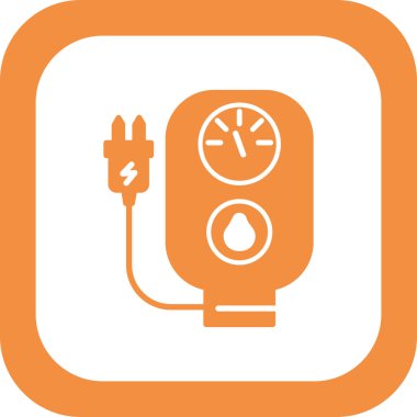 Hidrofonik simgesinin vektör illüstrasyonu.