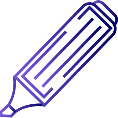 Vurgulayıcı ağ simgesi, basit illüstrasyon