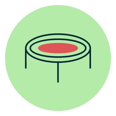 Trambolin. Web simgesi basit tasarım