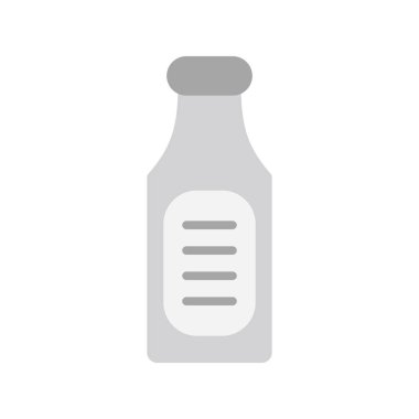 süt şişesi simgesi, vektör illüstrasyonu