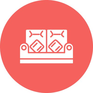 Koltuk simgesi, vektör illüstrasyonu