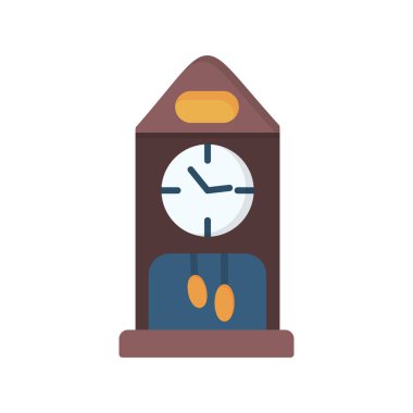 Saat simgesi vektör illüstrasyonu