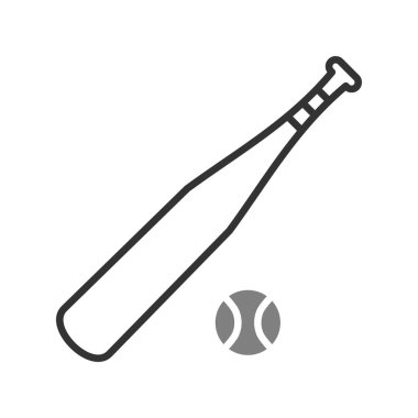 Beyzbol simgesi, vektör illüstrasyonu