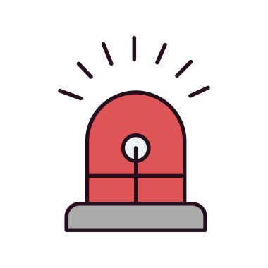 Siren simgesi, vektör çizimi