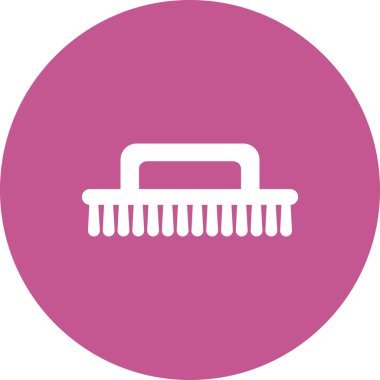 Temizlik fırça simge vektör çizim