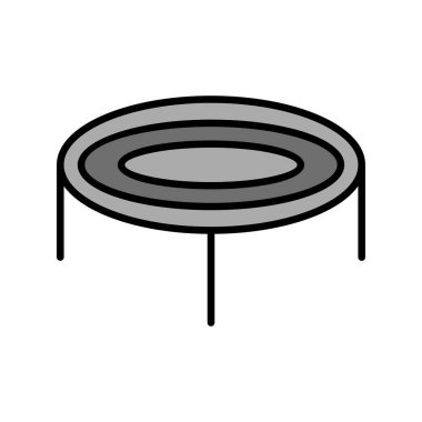 Trambolin. Web simgesi basit tasarım