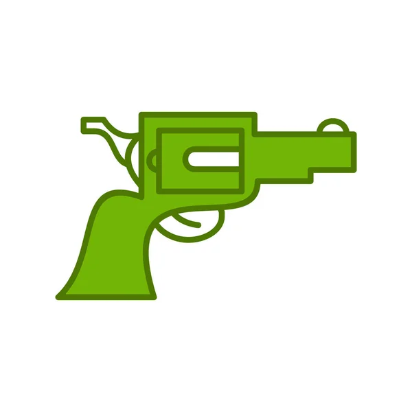 Vectorillustratie Van Een Pistol Icoon — Stockvector