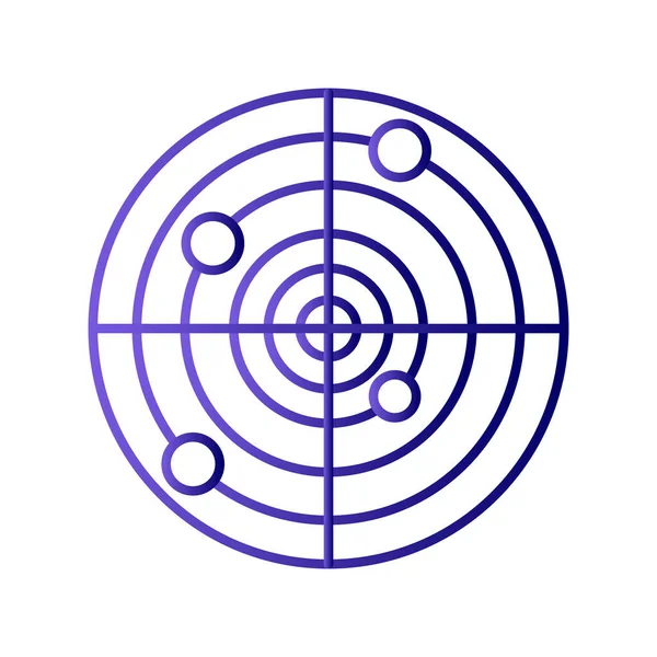 radar simgesi vektör illüstrasyonu