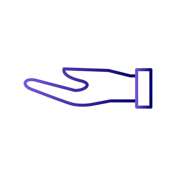 Hand Icon Vector Illustration — Stock Vector