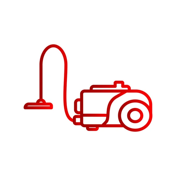 Vacuum Cleaner Icon Outline Illustration — Stock Vector