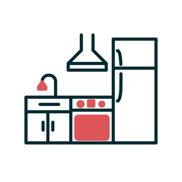 Kitchen Icon Vector Illustration — Stock Vector
